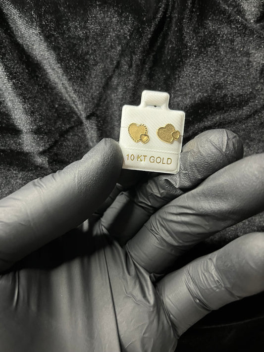 10k Gold Hearts earrings